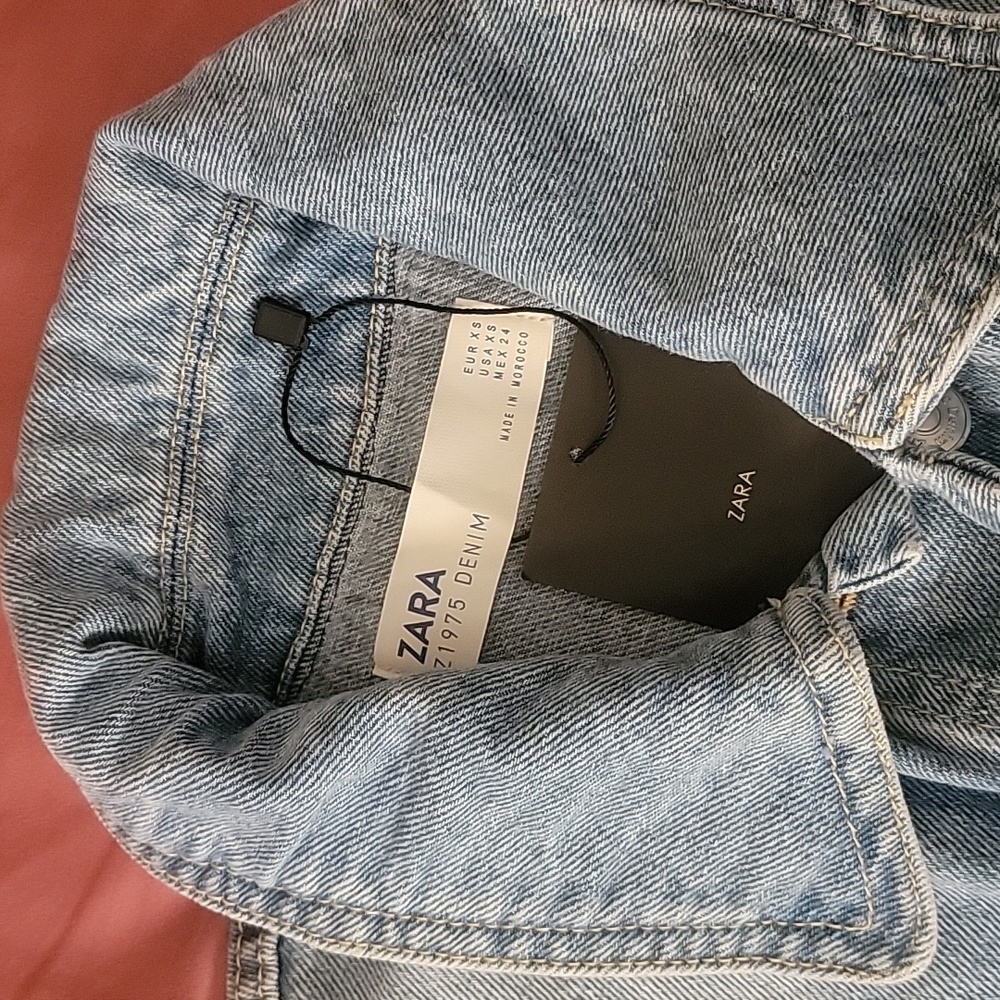 Zara Distress Style Jean Jacket - Picture 9 of 9